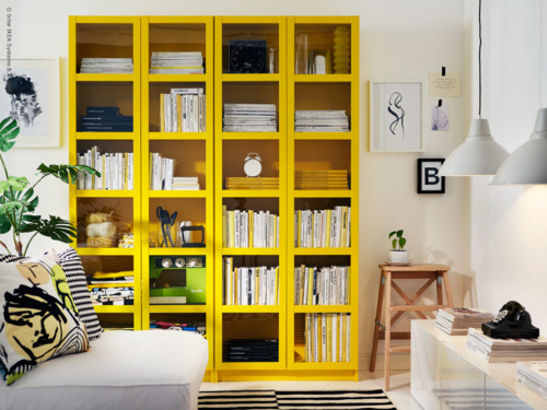 yellow_ikea book shelf